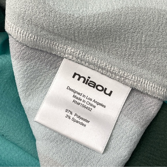 Miaou Printed Dress paloma elsesser ginger mini Blue abstraction small going out - Picture 6 of 7